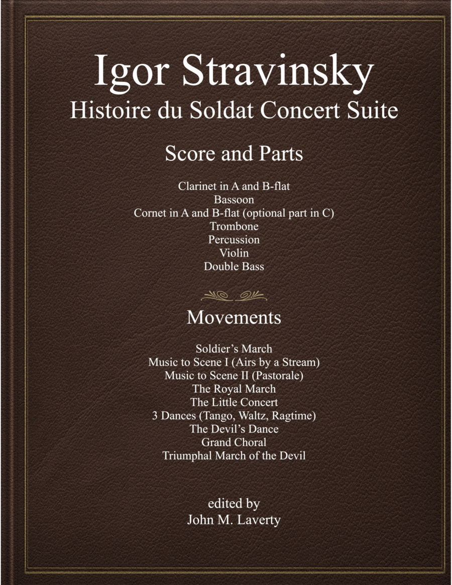 Histoire du Soldat Concert Suite Chamber Music scores gallery preview page 1