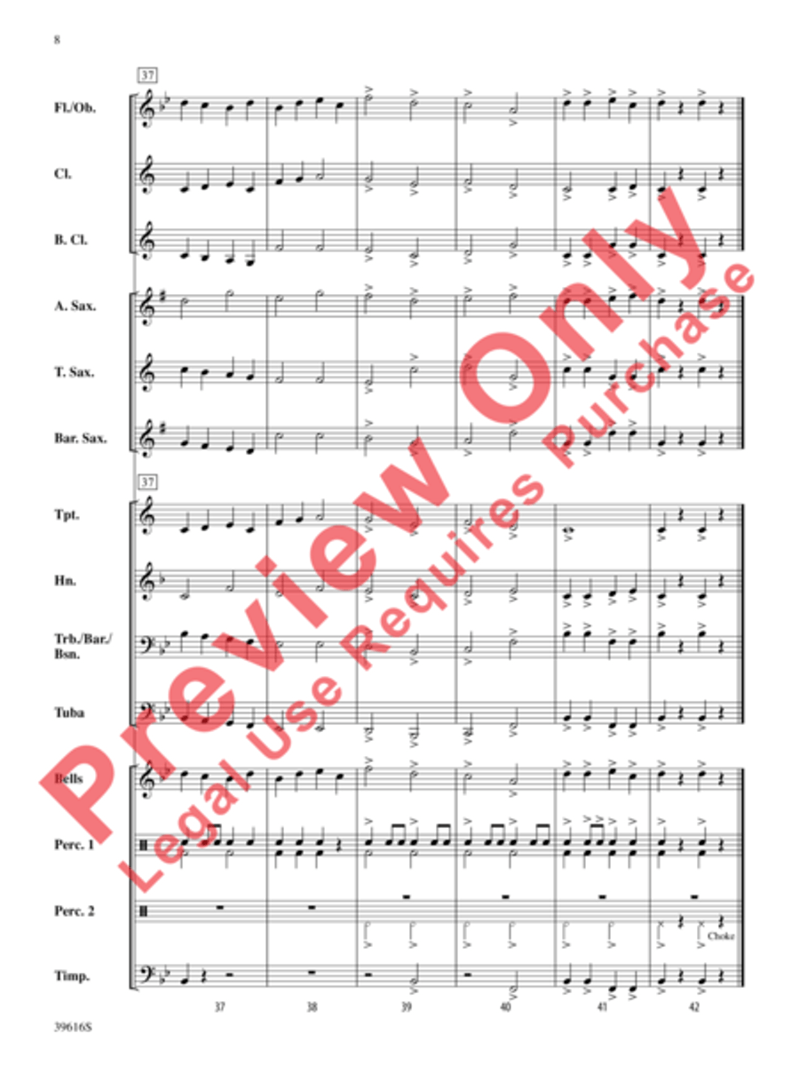 Quicksilver March Quicksilver March Concert Band scores gallery preview page 9