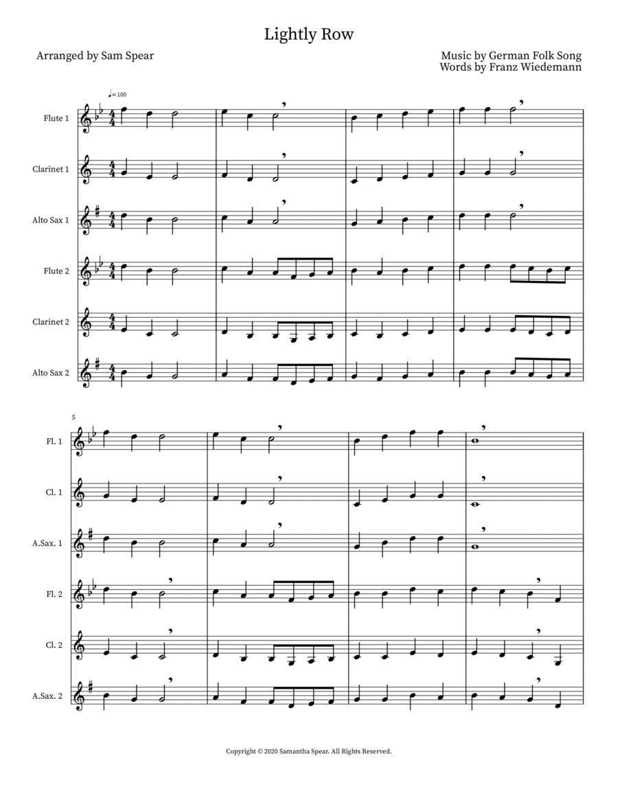 Lightly Row Small Ensemble scores gallery preview page 1