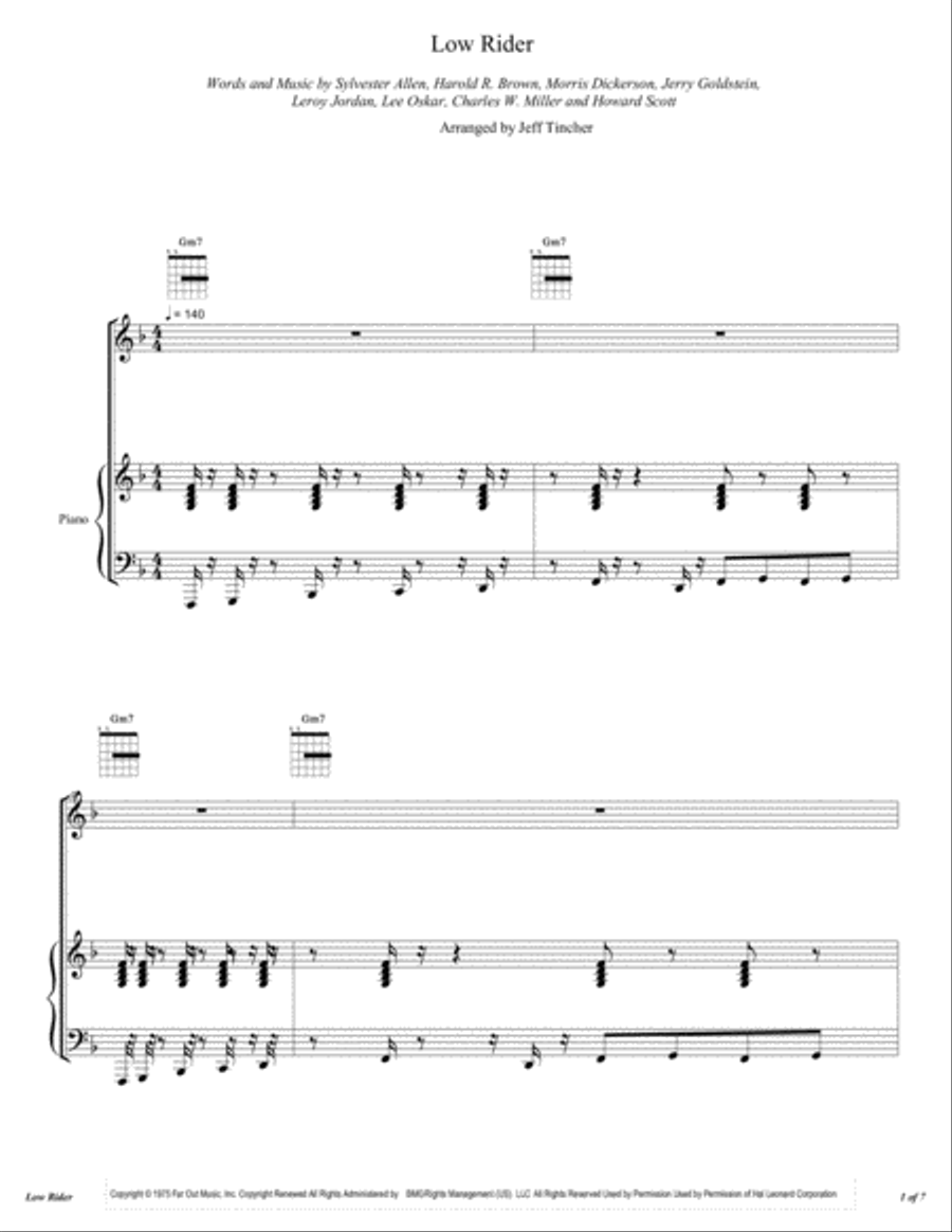 Low Rider Voice scores gallery preview page 2