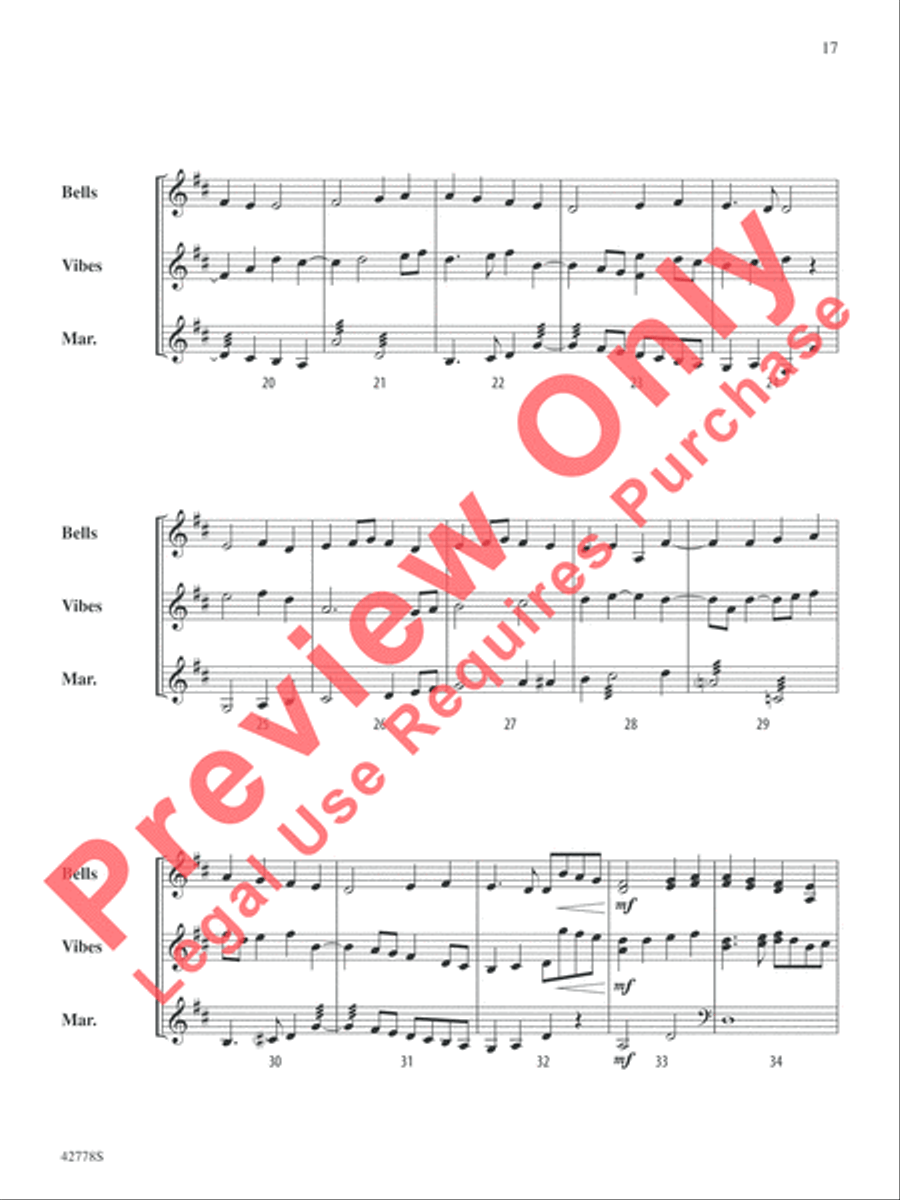 Classic Mallet Trios -- Beethoven Small Ensemble scores gallery preview page 18