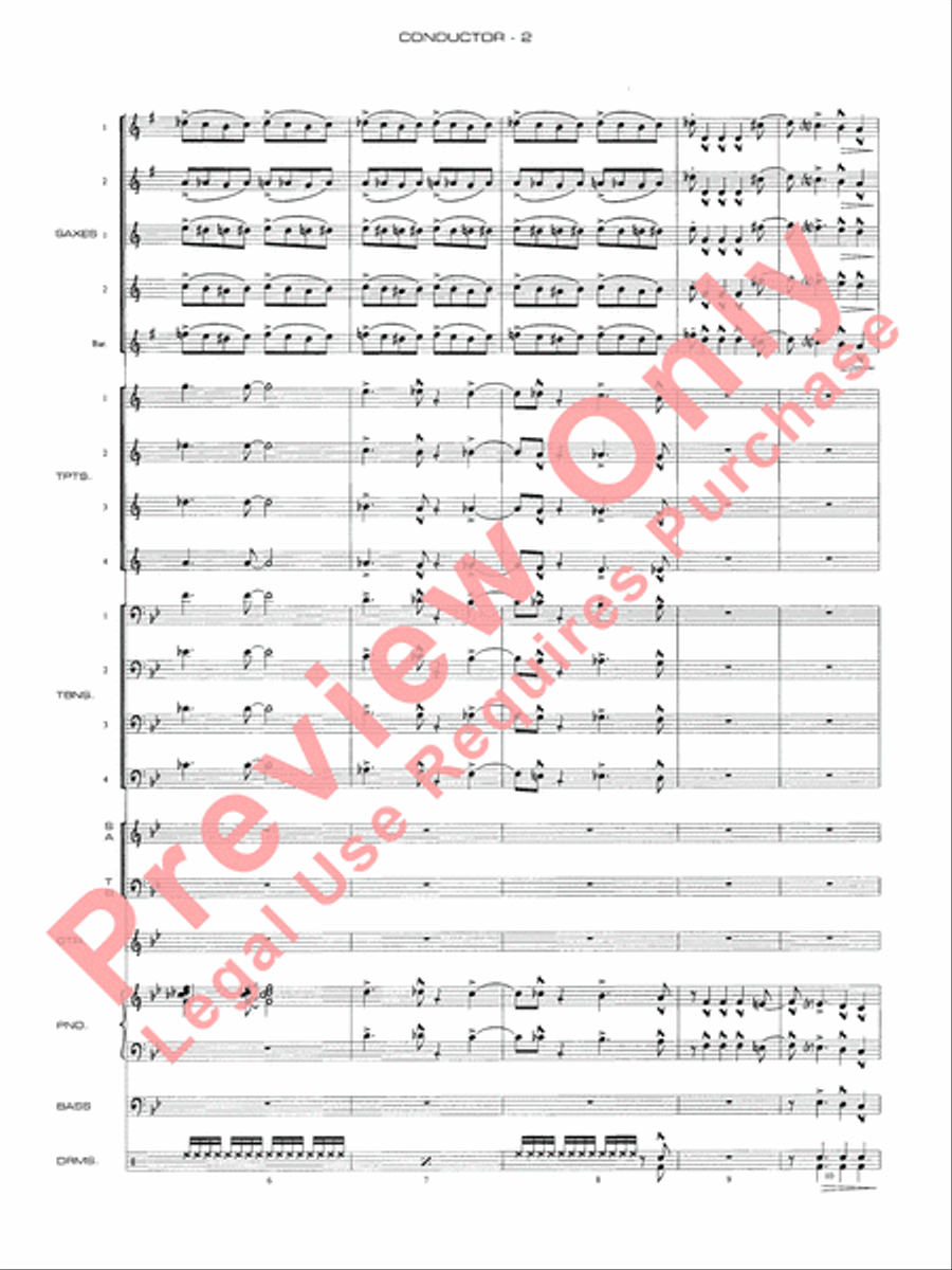Chattanooga Choo Choo Jazz Ensemble scores gallery preview page 5