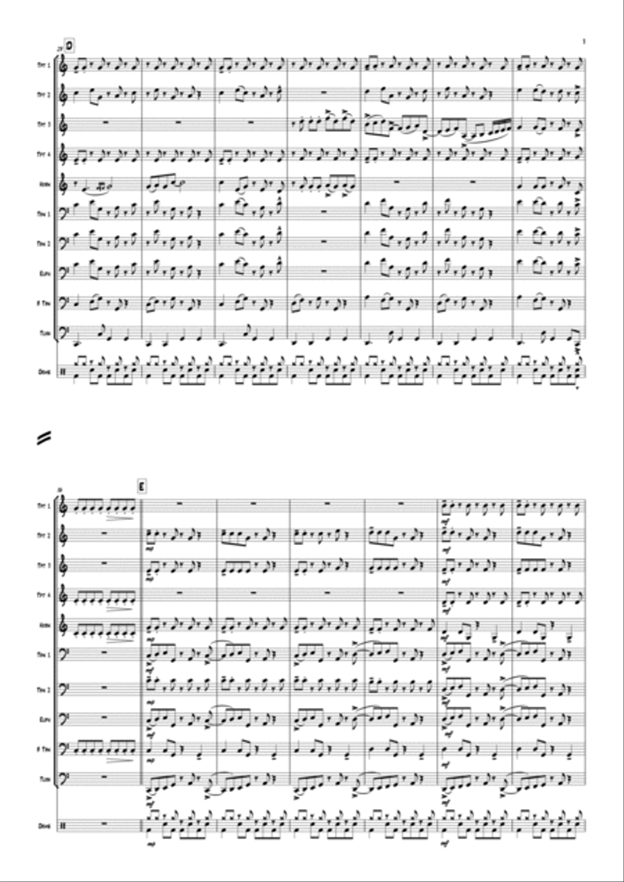 Mambo Mambo Euphonium scores gallery preview page 5
