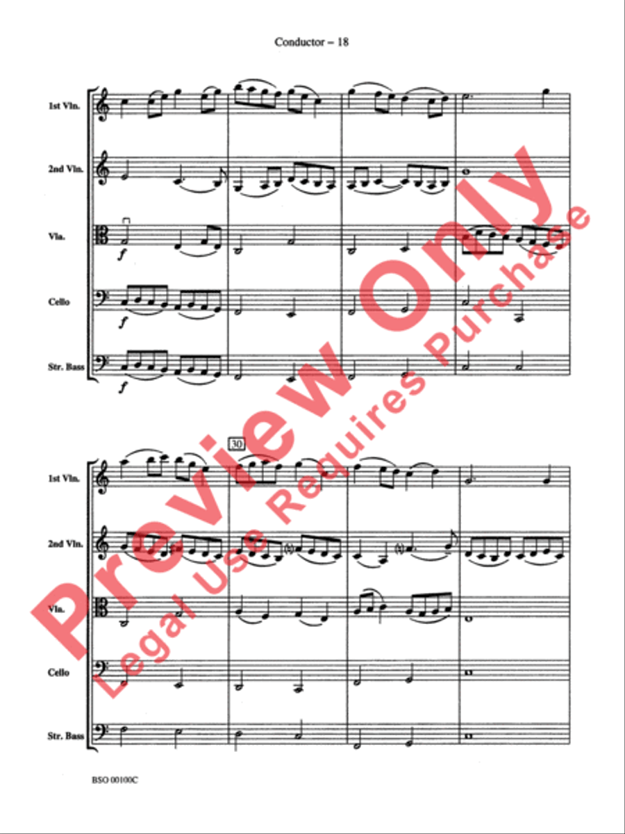 Knightsbridge Suite String Orchestra scores gallery preview page 20