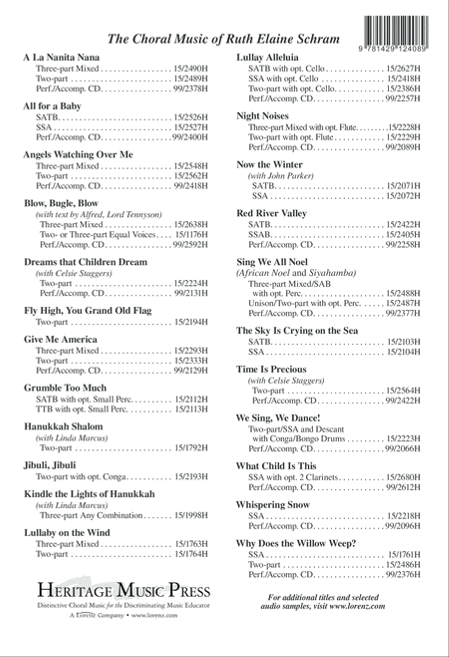Shalom, Pacem, Peace 3-Part scores gallery preview page 13