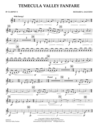 Temecula Valley Fanfare - Bb Clarinet 2