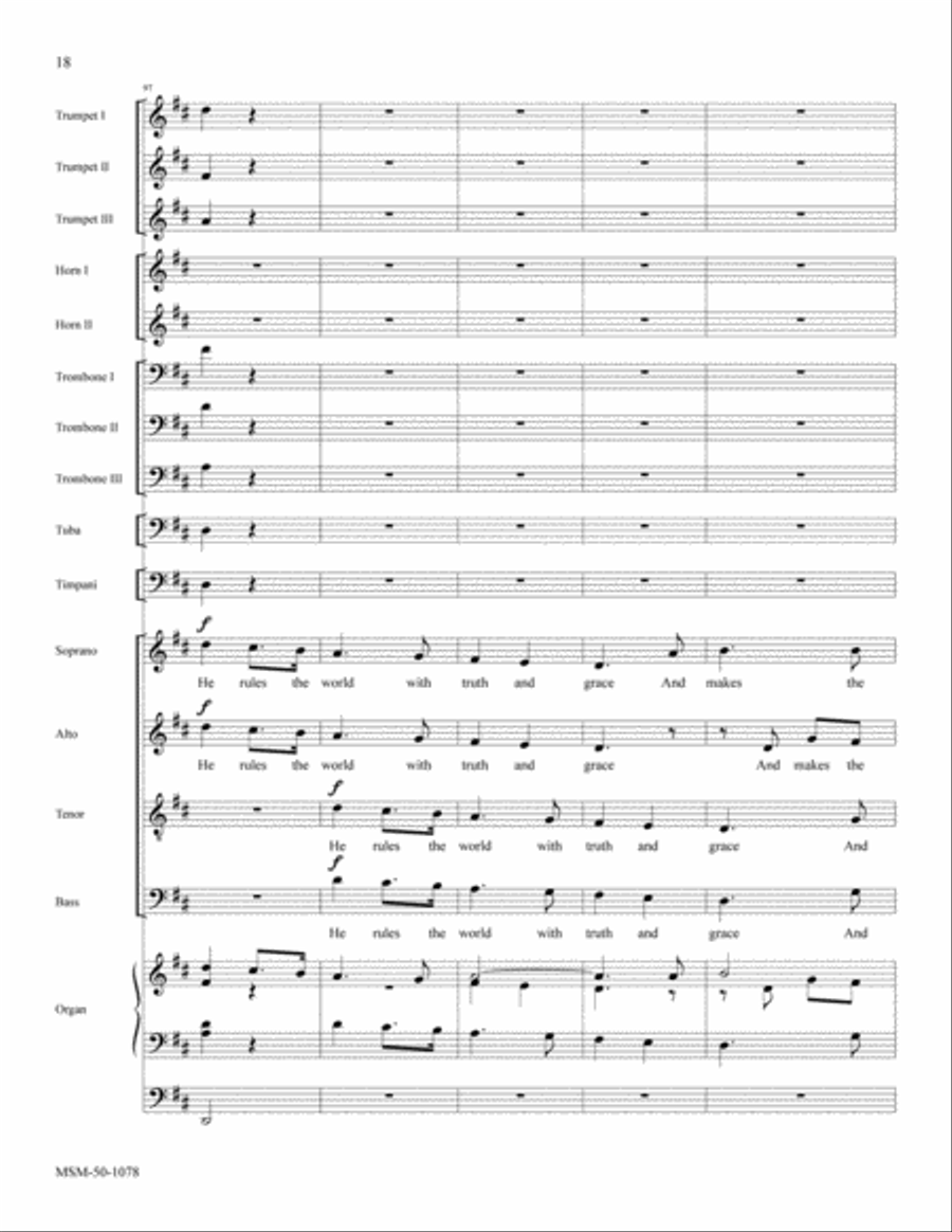 Joy to the World (Full Score) Choir scores gallery preview page 9