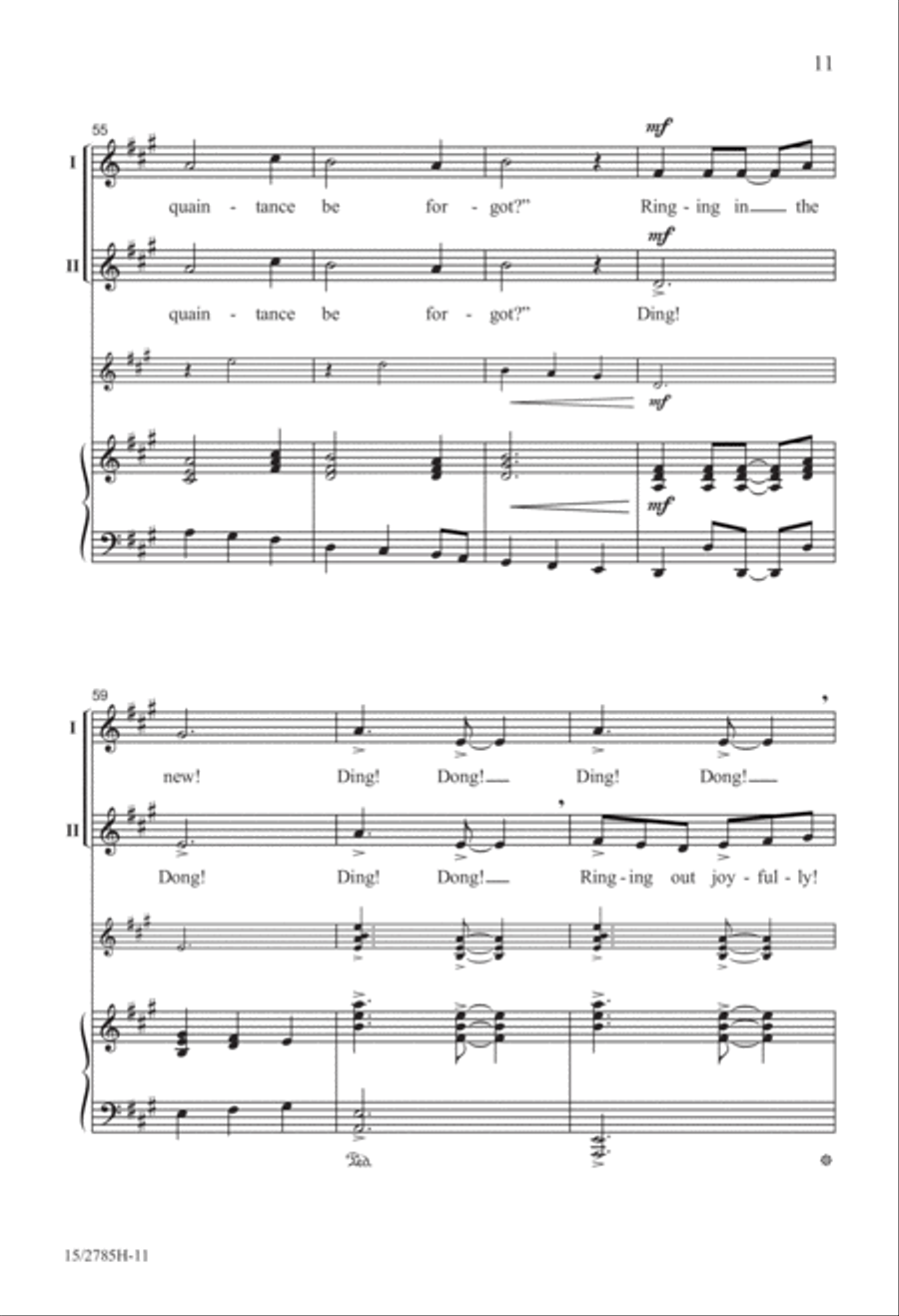Ringing in the New Year 2-Part scores gallery preview page 12