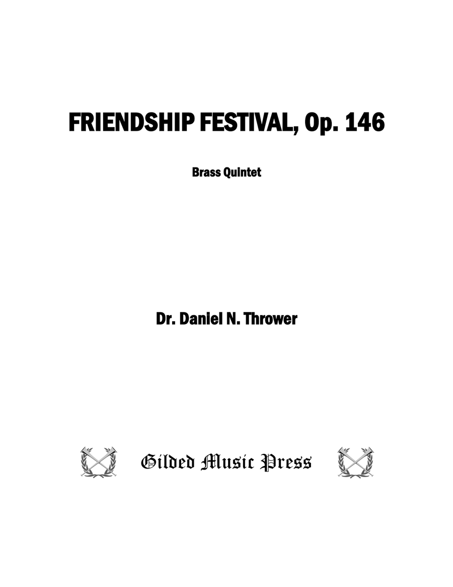 Friendship Festival, Op. 146 Brass Quintet scores gallery preview page 3