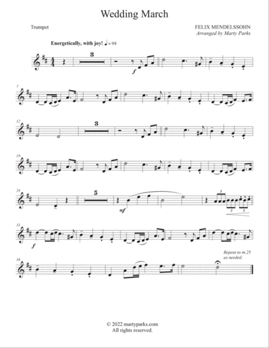 The Wedding Trumpet (Volume 2) Trumpet Solo scores gallery preview page 6