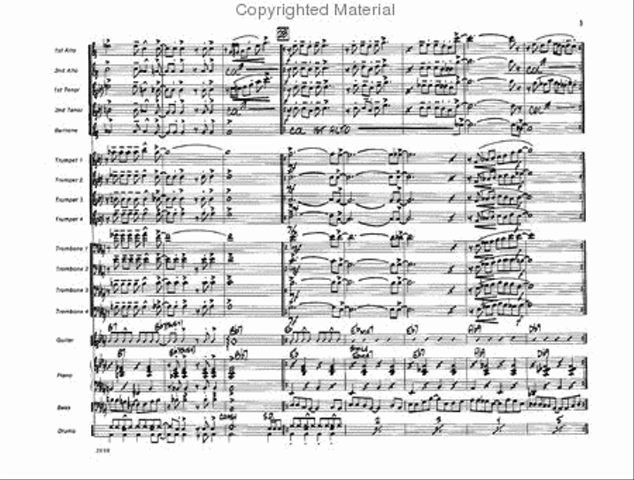 I Love the Nightlife Jazz Ensemble scores gallery preview page 5