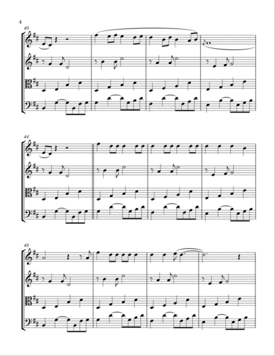 Invisible String String Quartet scores gallery preview page 4