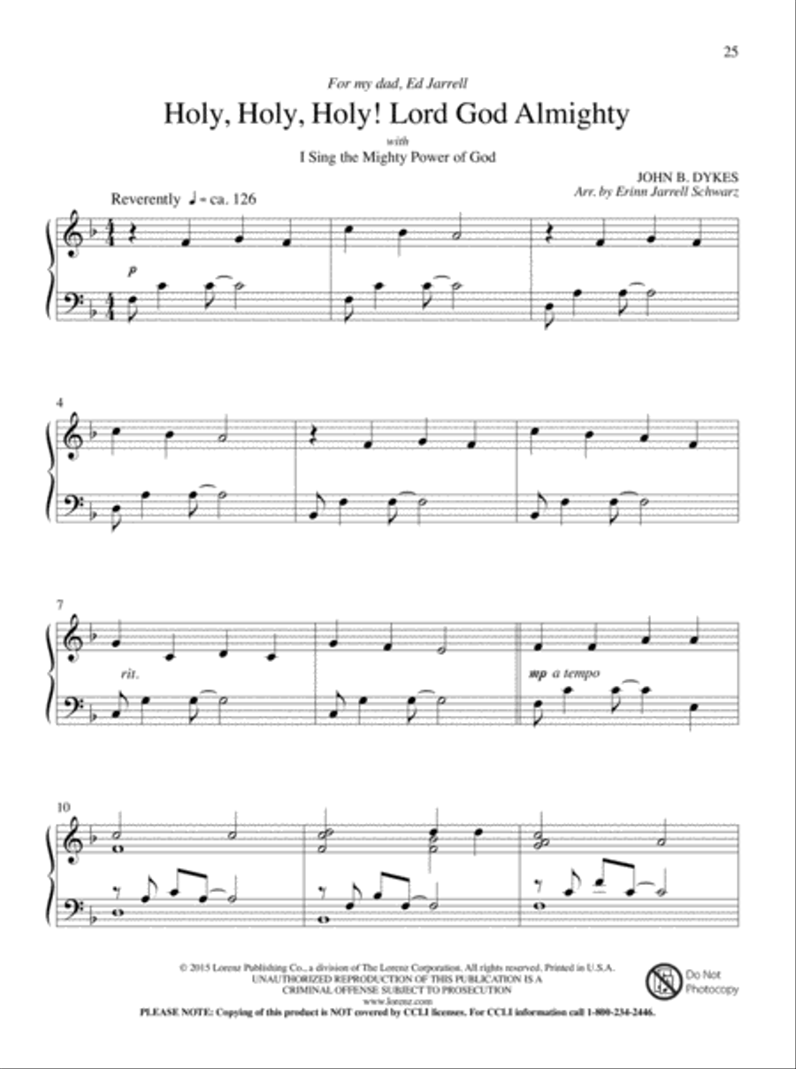 Let All Things Their Creator Bless! Piano Solo scores gallery preview page 14