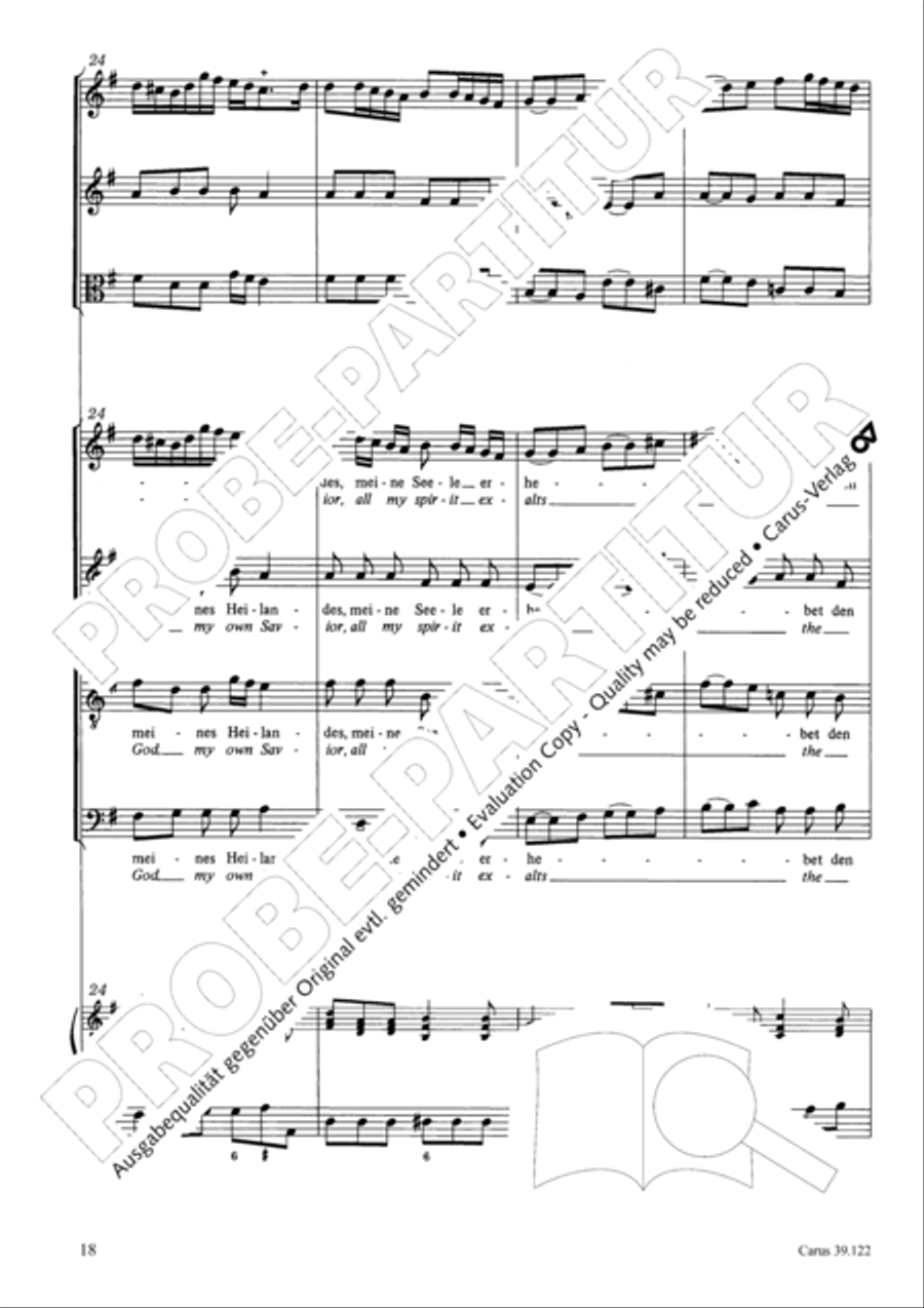 All my spirit exalts (With my spirit I praise the Lord) 4-Part scores gallery preview page 19