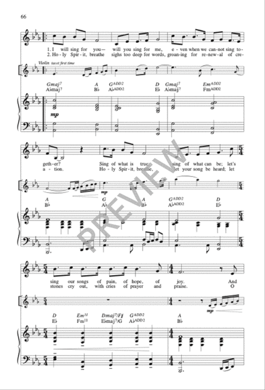 Sing No Empty Alleluias Sacred scores gallery preview page 60