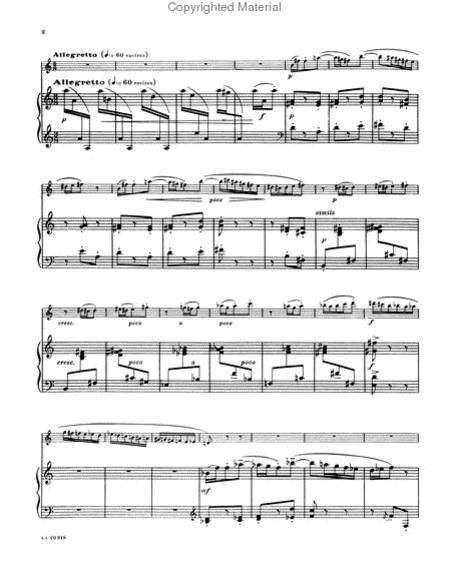 Chanson et Passepied Op16 - Saxophone Mib et Piano