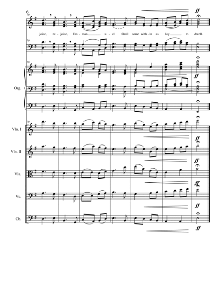 O Come, O Come Emmanuel (full score, choral score and parts) image number null