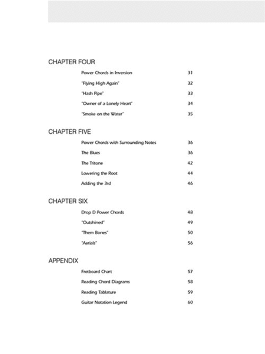 Power Chords Power Chords Guitar scores gallery preview page 3