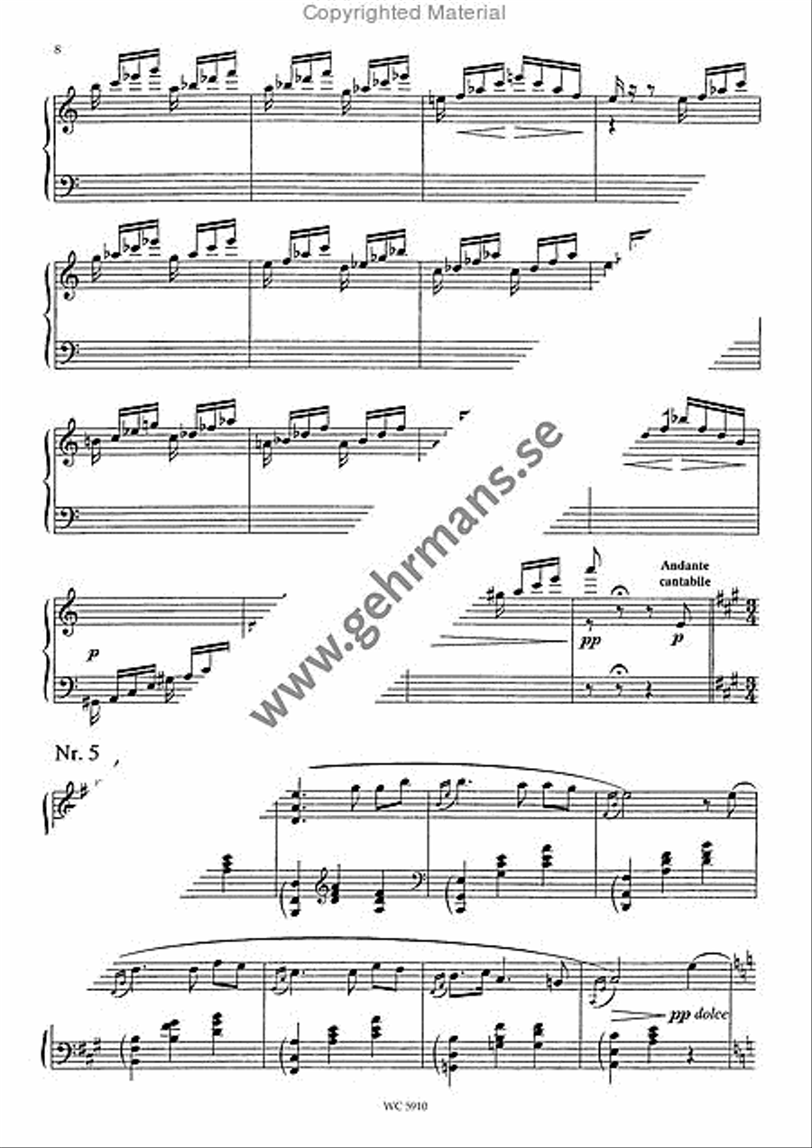 Wermlandia-Variationer Piano Solo scores gallery preview page 4