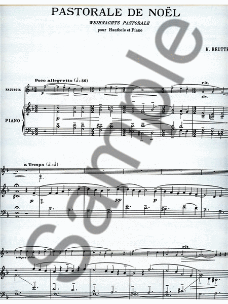 Pastorale De Noel (oboe & Piano)