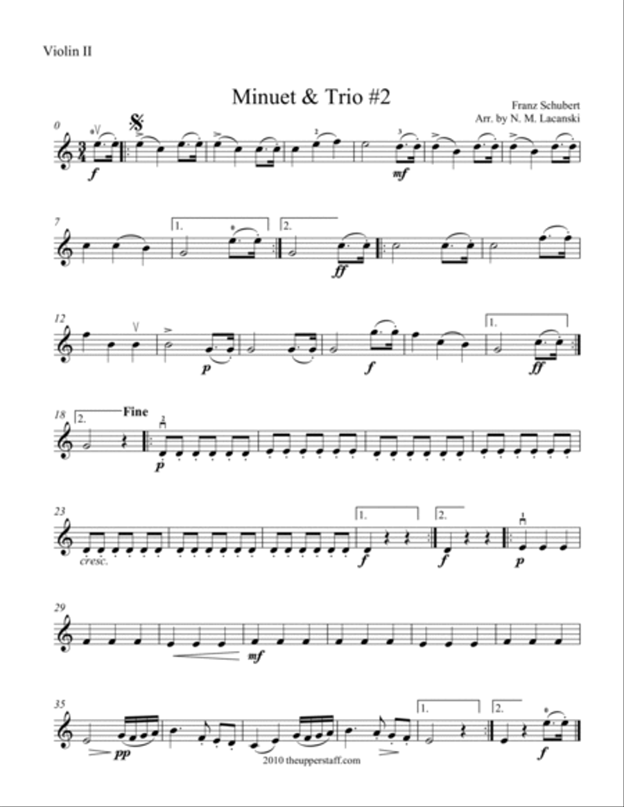 Minuet & Trio #2 Minuet & Trio #2 String Orchestra scores gallery preview page 4