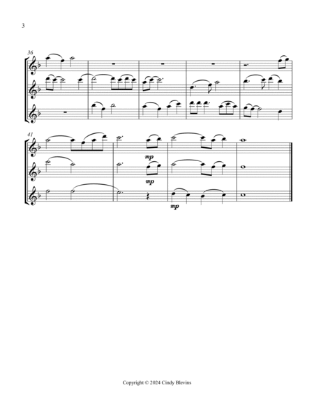 Oh, Shenandoah, for Flute Trio image number null