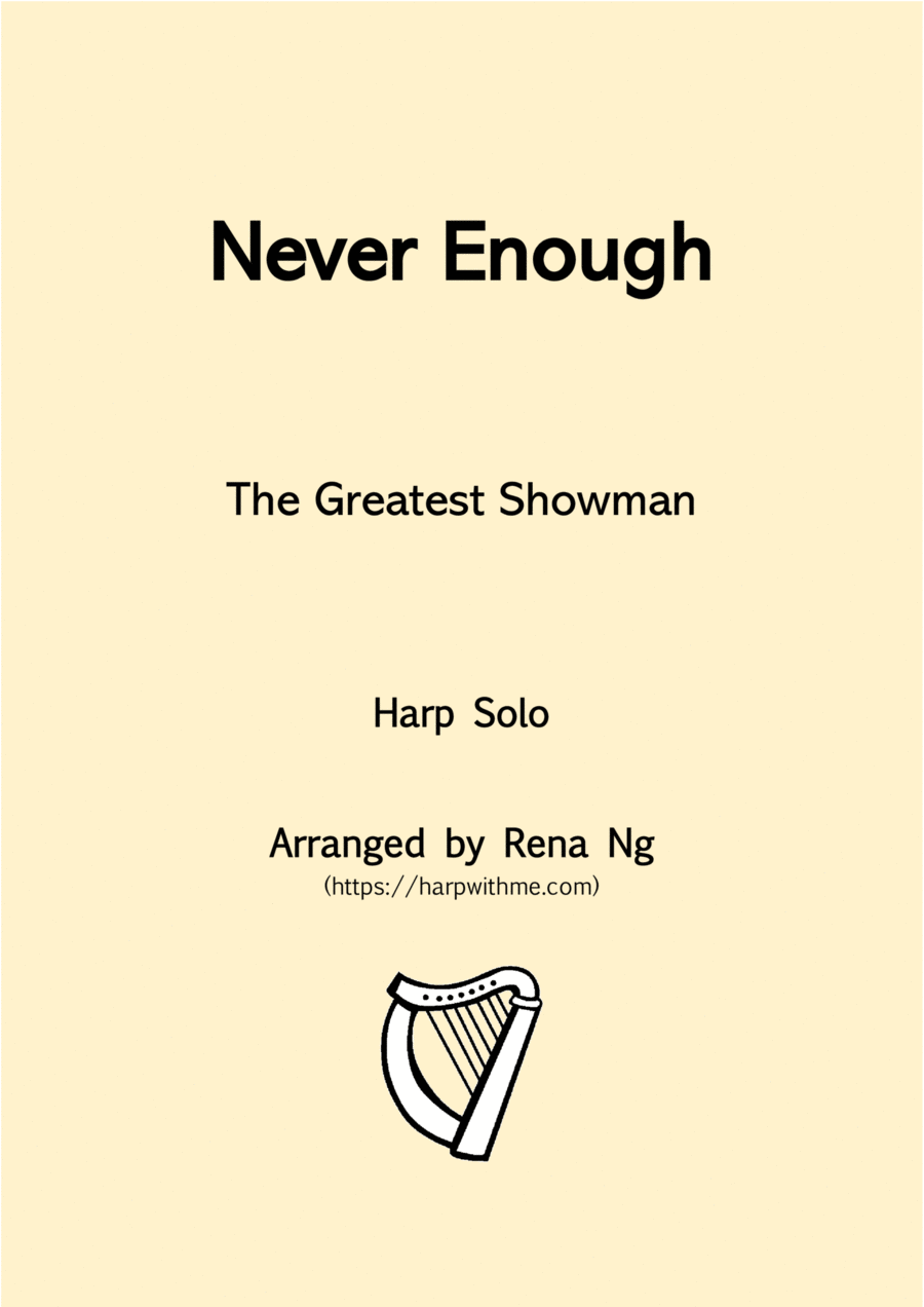Never Enough Celtic Harp scores gallery preview page 1