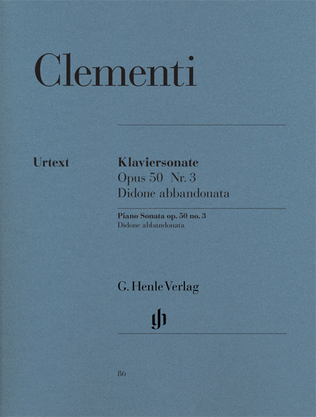 Book cover for Piano Sonata “Didone Abbandonata,” Scena Tragica in G minor Op. 50, No. 3