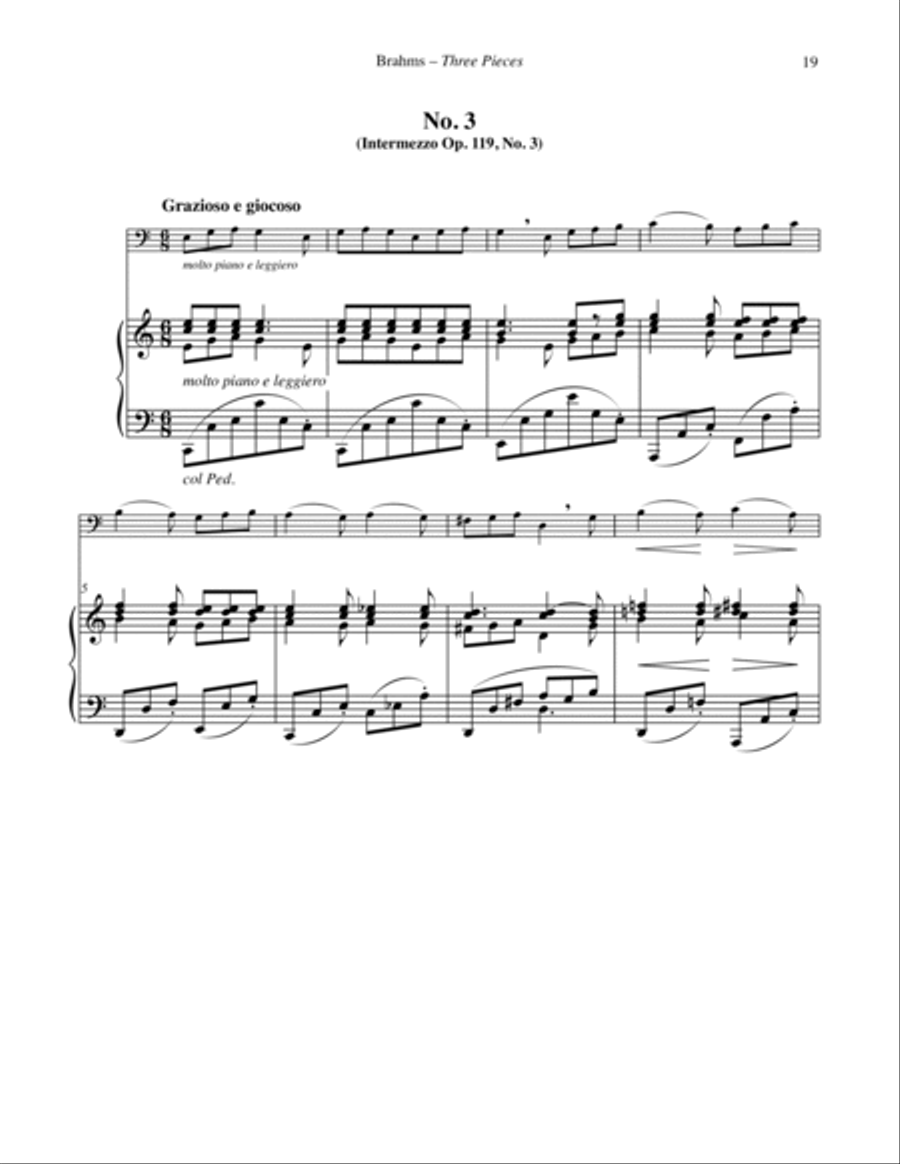 Three Pieces for Euphonium & Piano