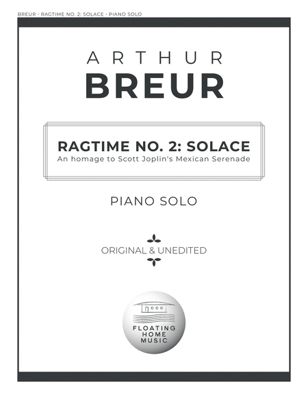 Ragtime No. 2: Solace - Piano Solo image number null