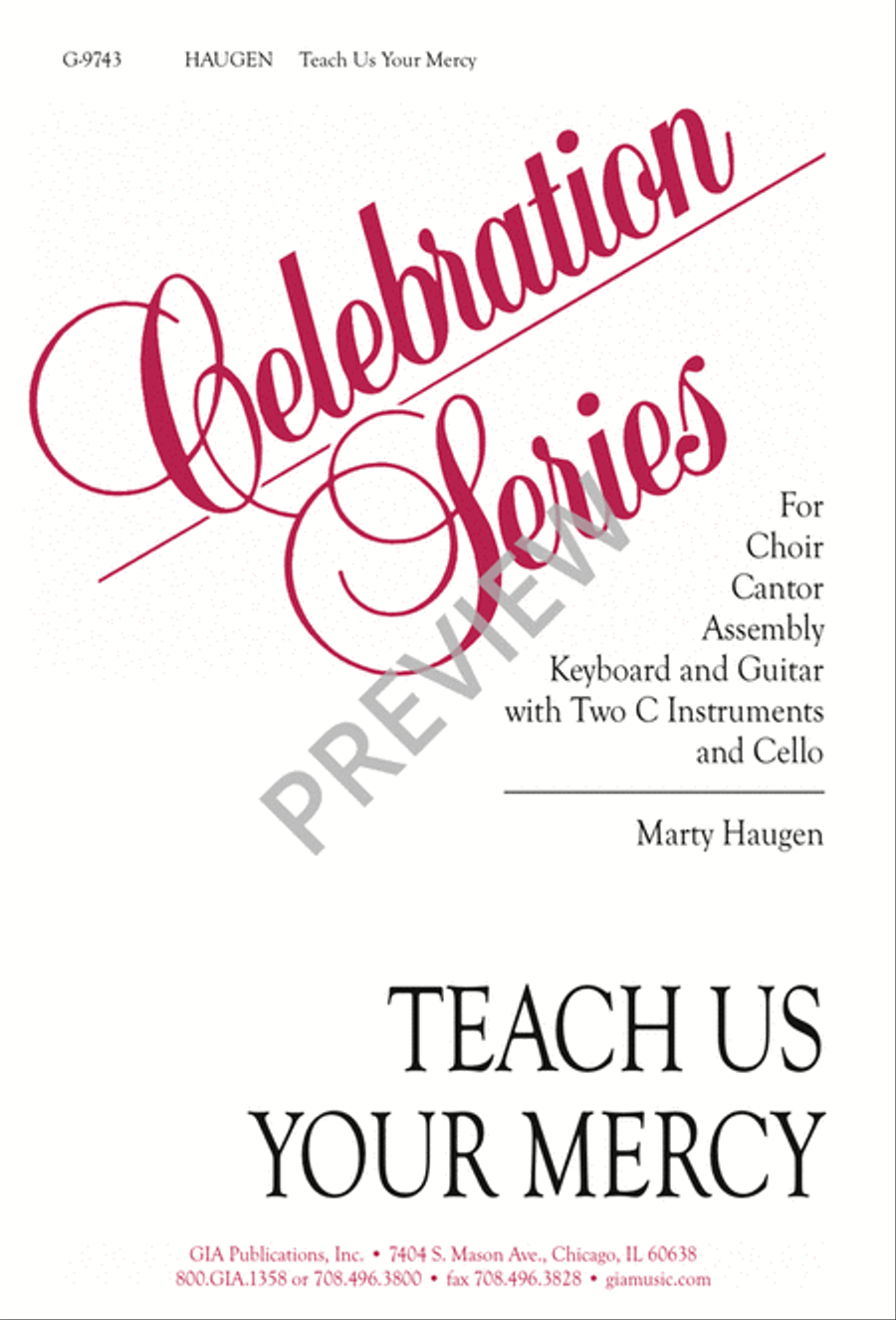 Teach Us Your Mercy 3-Part scores gallery preview page 2