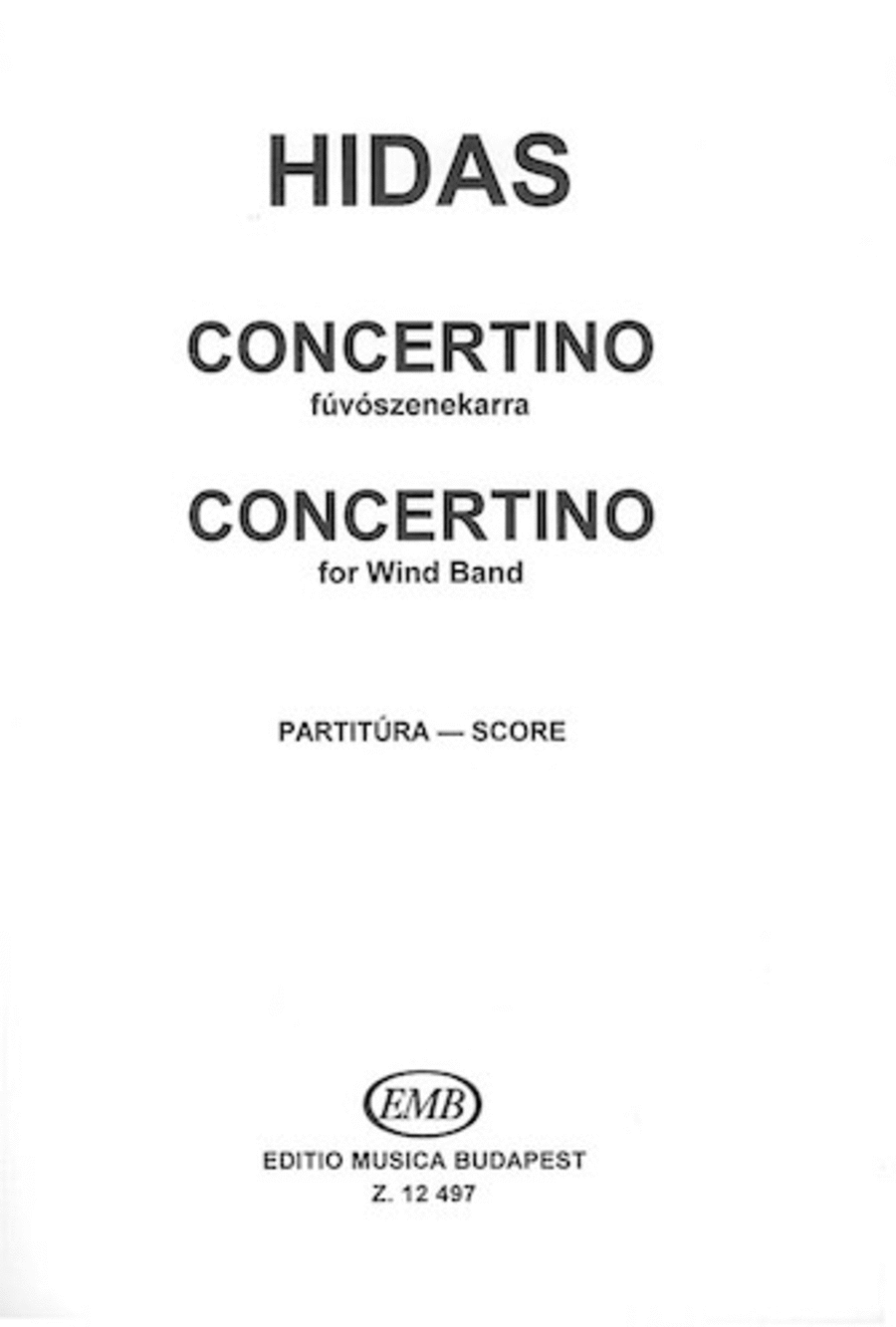 Concertino for Wind Band TB scores gallery preview page 1