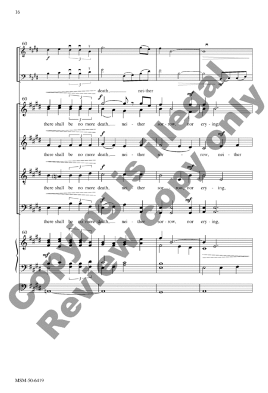 And I Saw a New Heaven (Choral Score) Divisi scores gallery preview page 16