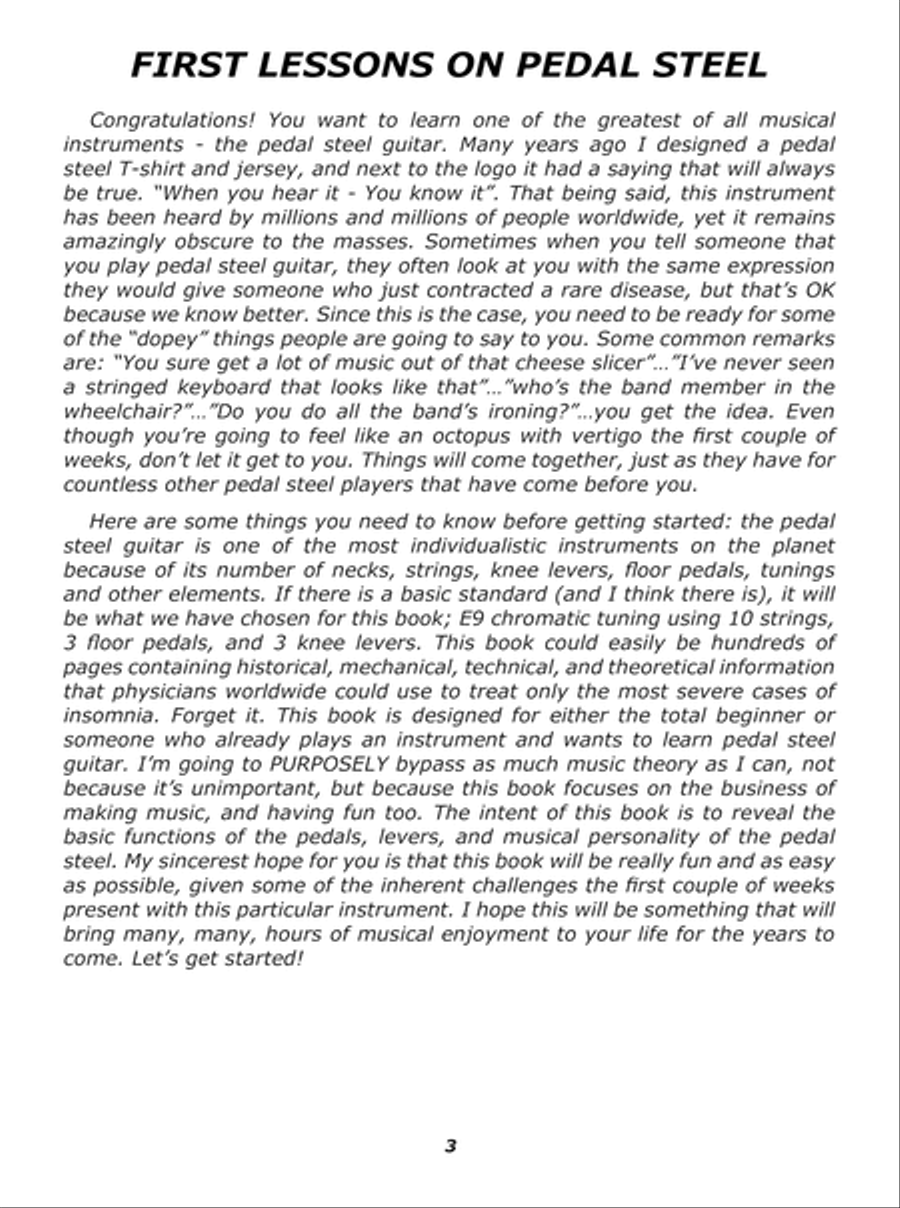 First Lessons Pedal Steel Electric Guitar scores gallery preview page 4