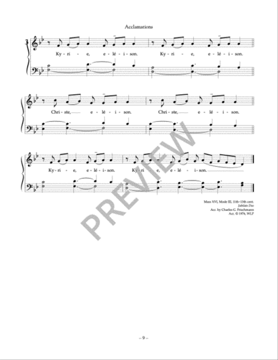 Latin Gregorian Chant Mass Accompaniment Mass scores gallery preview page 21