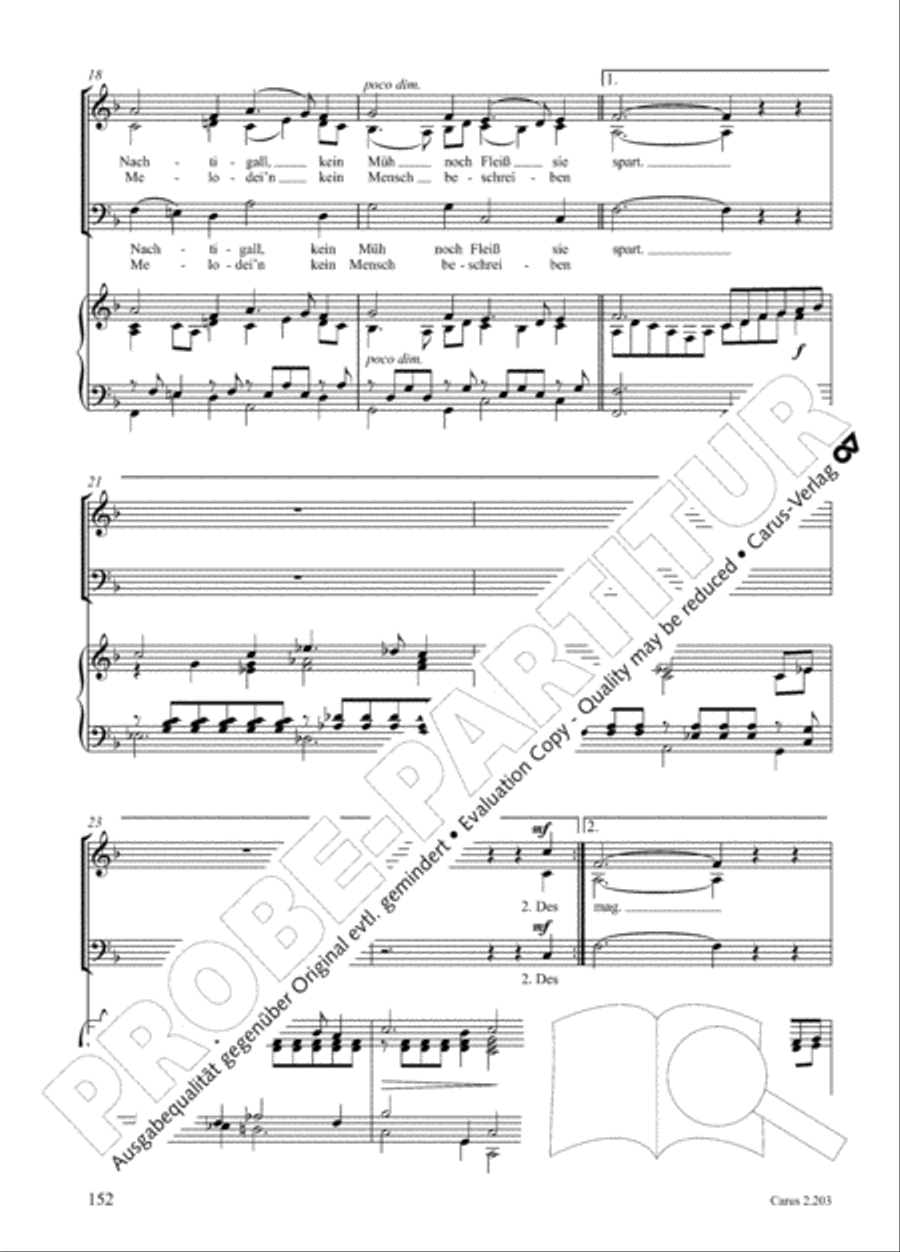 Loreley. Folk songs for choir (Loreley. Volkslieder fur Chor) Choir scores gallery preview page 155