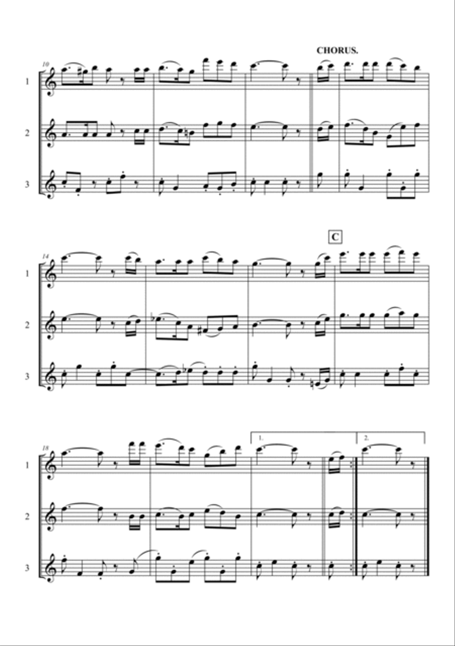 The Old Rugged Cross Woodwind Trio scores gallery preview page 2