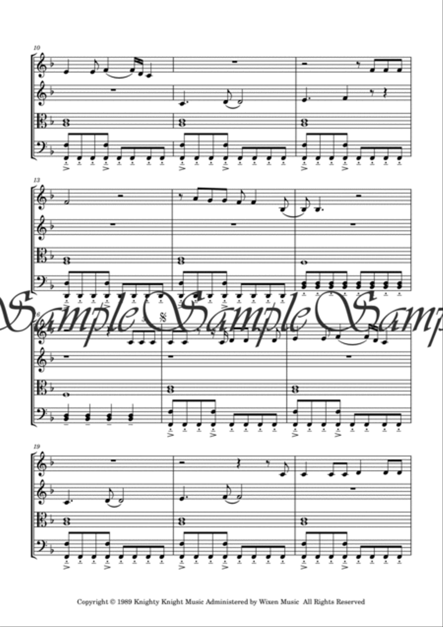 The Best (simply The Best) String Quartet scores gallery preview page 2