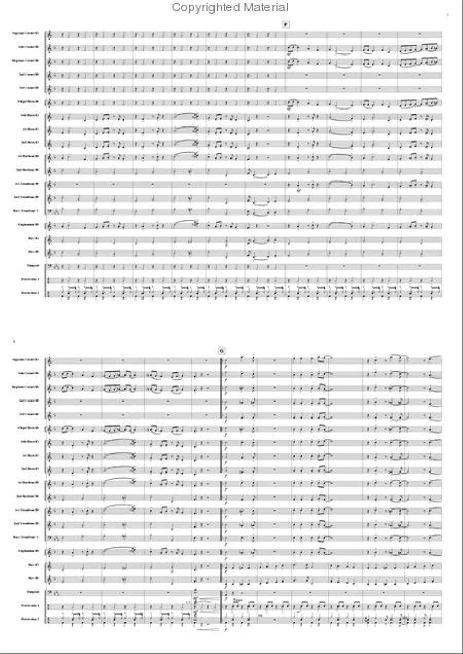 Entry, Jazzy & Disco Brass Band scores gallery preview page 4