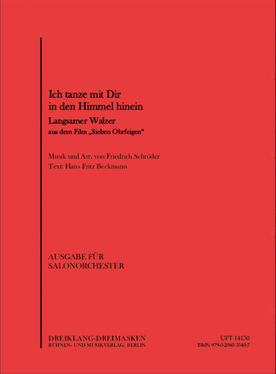 Ich tanze mit dir in den Himmel hinein Orchestra scores gallery preview page 1