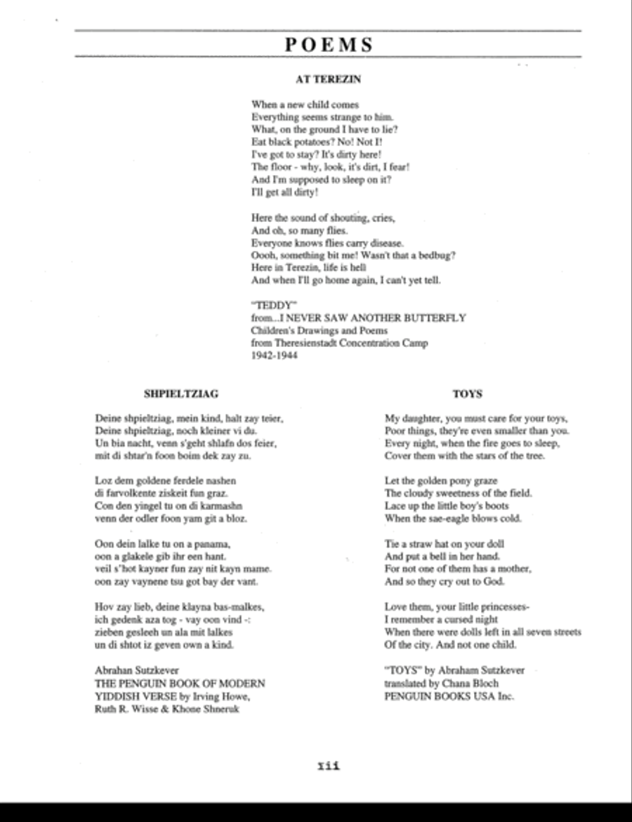 [Blank] Poems from the Holocaust Small Ensemble scores gallery preview page 5