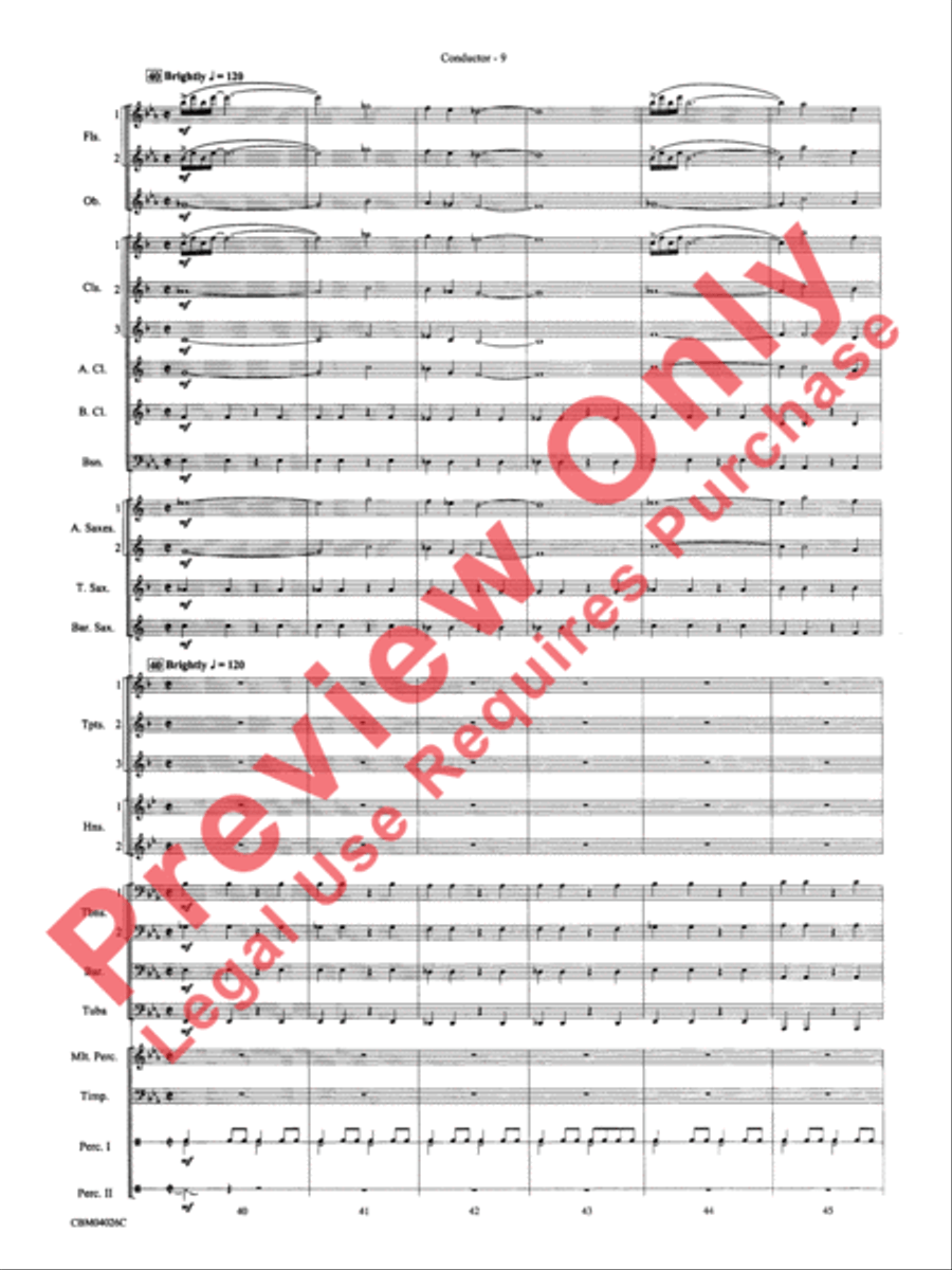 Go West! Concert Band scores gallery preview page 12