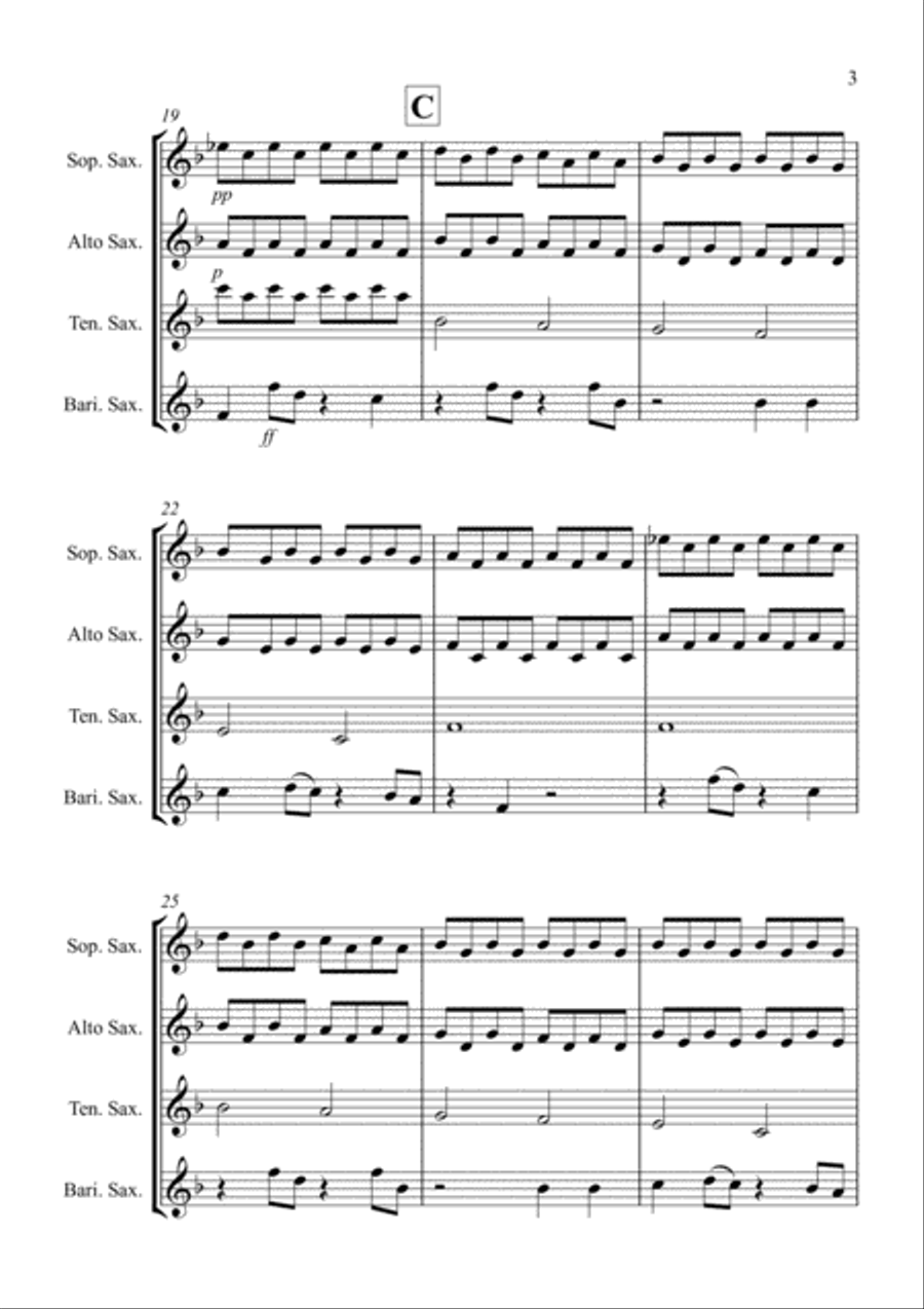 Hey Jude Woodwind Quartet scores gallery preview page 3
