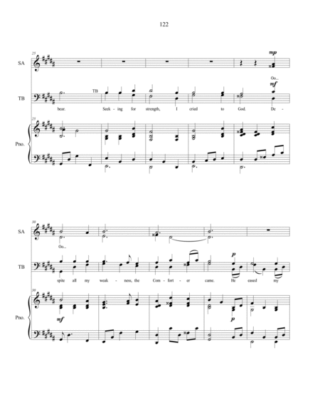 Softly the Spirit Entered In, sacred music for SATB Choir image number null
