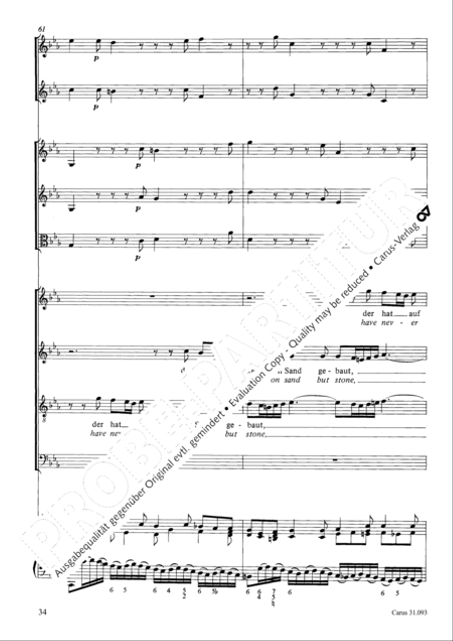 All those who seek God's sov'reign guidance (Wer nur den lieben Gott lasst walten) 4-Part scores gallery preview page 35