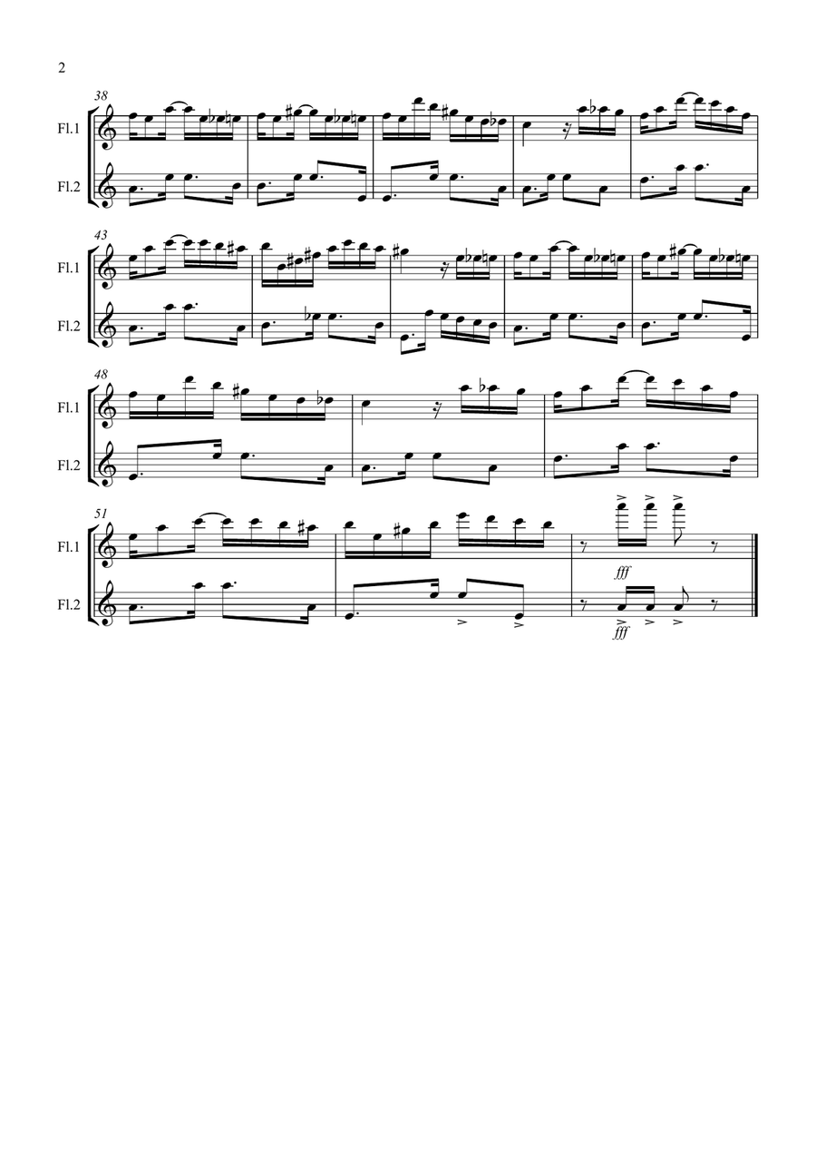 Tico Tico for Flute Duet Flute Duet scores gallery preview page 2