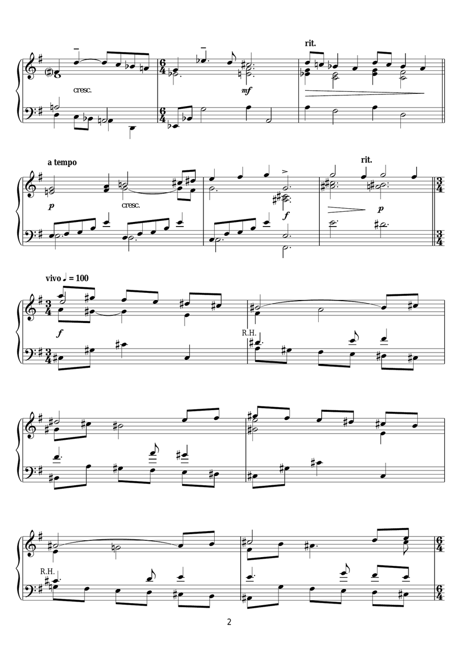 Camille (from Camille Claudel) Piano Solo scores gallery preview page 2