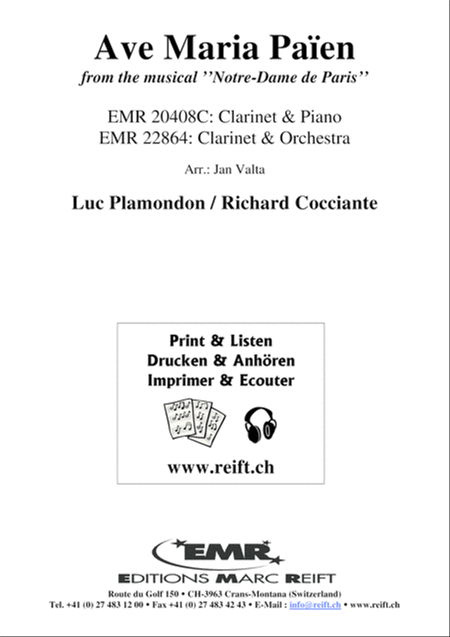 Ave Maria Clarinet Solo scores gallery preview page 2