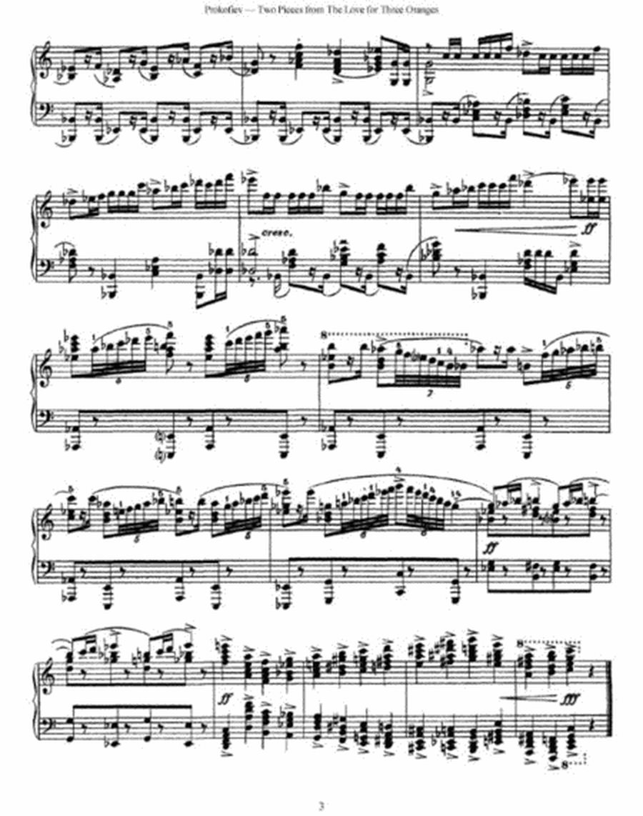 Sergei Prokofiev - Two Pieces from The Love For Three Oranges