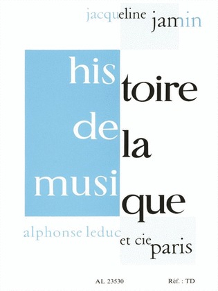 Book cover for Histoire De La Musique (book)